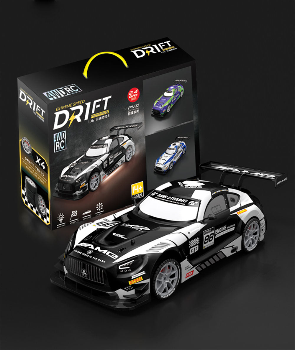 XJRC XJ-1997 1/16 2.4G 4WD RC Drift Car Dual Motor Racing Car with LED Lights