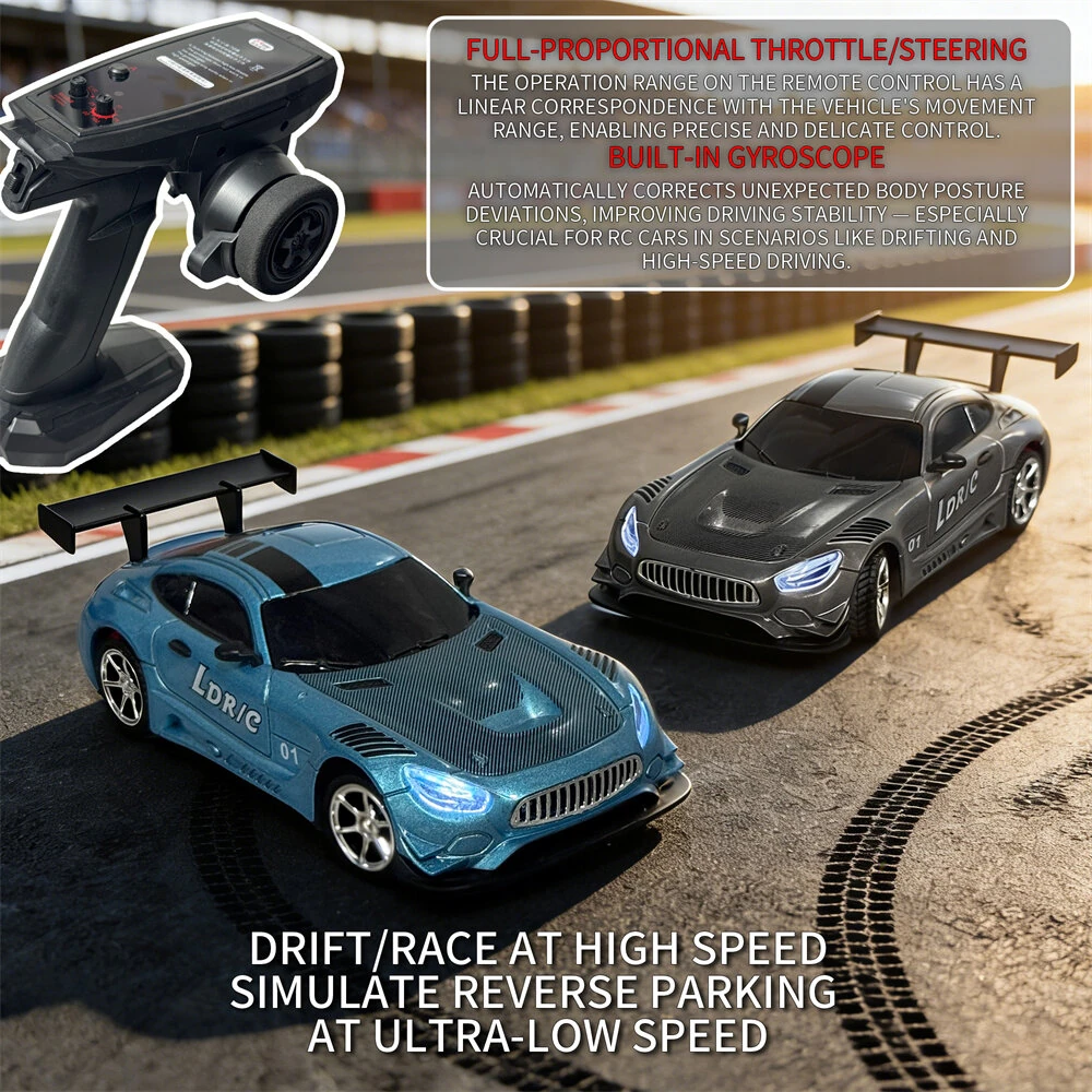 LDRC LD4301 1:43 Mini 4WD Full Proportion RC Drifting Car RTR with Gyro 2.4G Remote Control