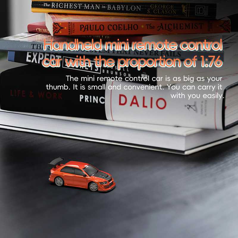 Turbo Racing C76 1:76 Classic Red 2.4G 4CH 2WD LED Lights Mini RC Sport Drifting Car