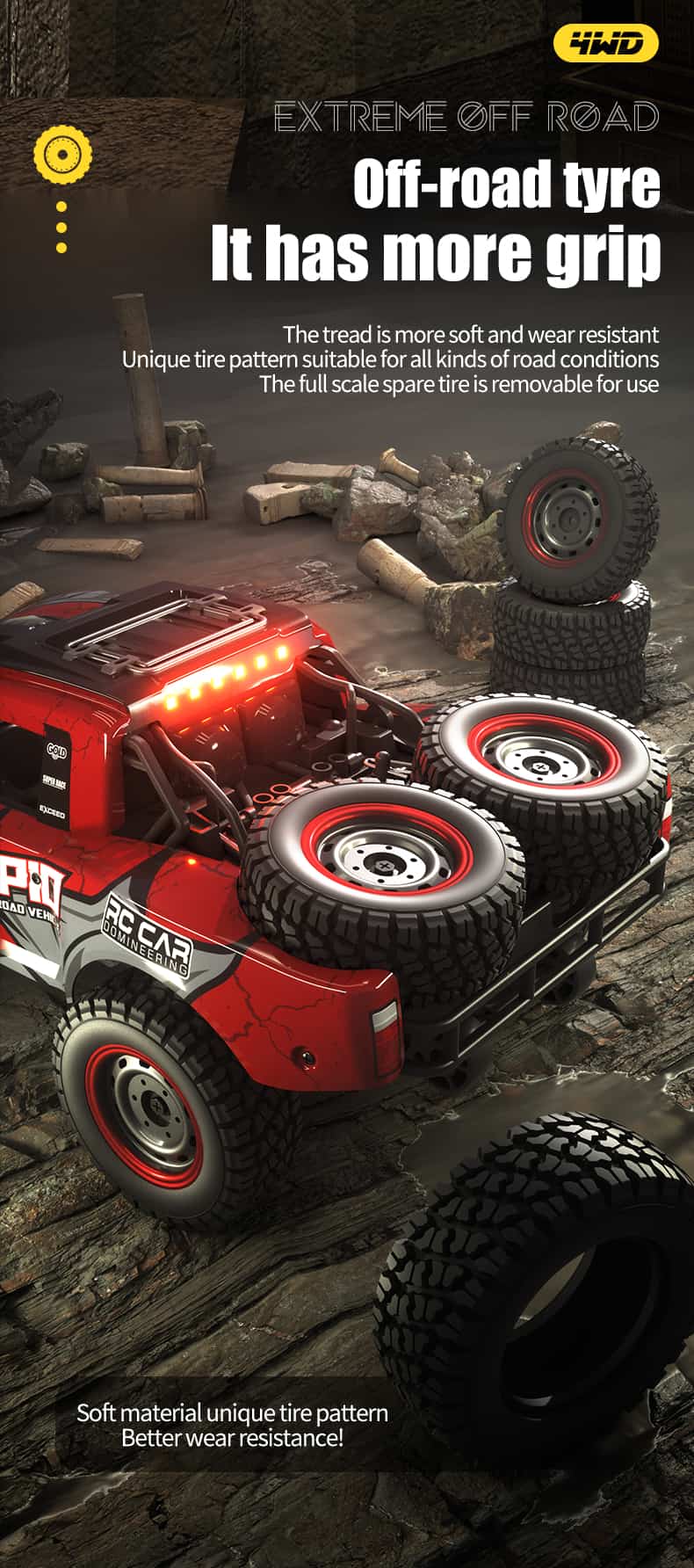 JJRC Q130 / 1/14 Scale 4WD RC Road Car