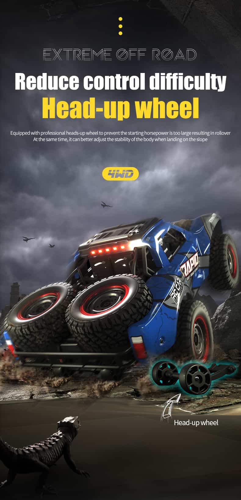 JJRC Q130 / 1/14 Scale 4WD RC Road Car