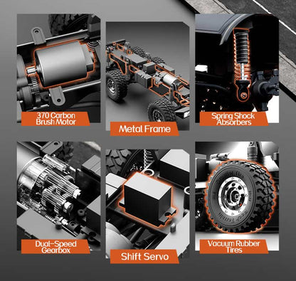 JJRC C8823 /1/18 Scale 6WD RC Off-Road Fun Truck
