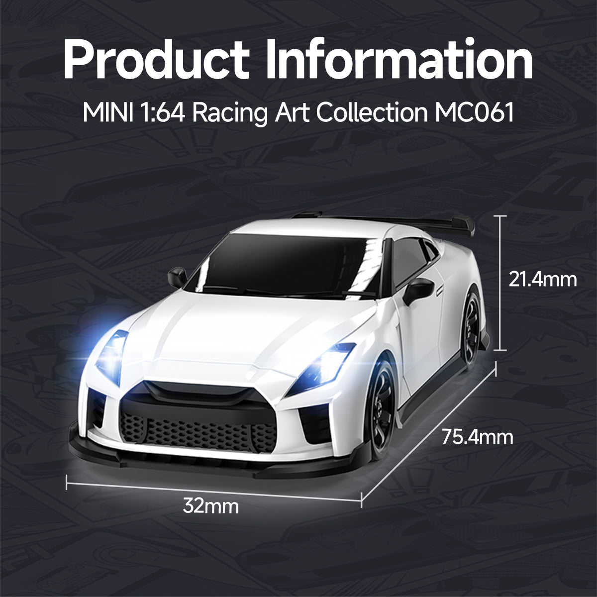 MCARRO MC061 1:64 4WD Drift Mini Car Remote Control Version