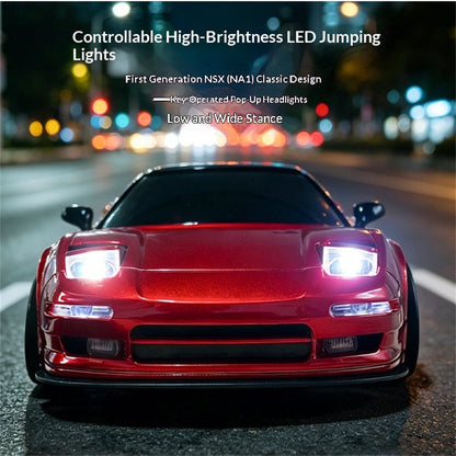 (IN Stock) New LDRC 1803 RTR 1/18 2.4G RWD NSX Drift RC Car with ESP Gyro Flip LED Light Modular Battery