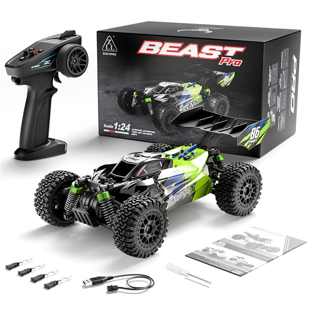 ZLL SG816 PRO/MAX RTR 1/24 2.4G 4WD 40km/h Brushed/Brushless RC Car Off-Road Truck High Speed Vehicles
