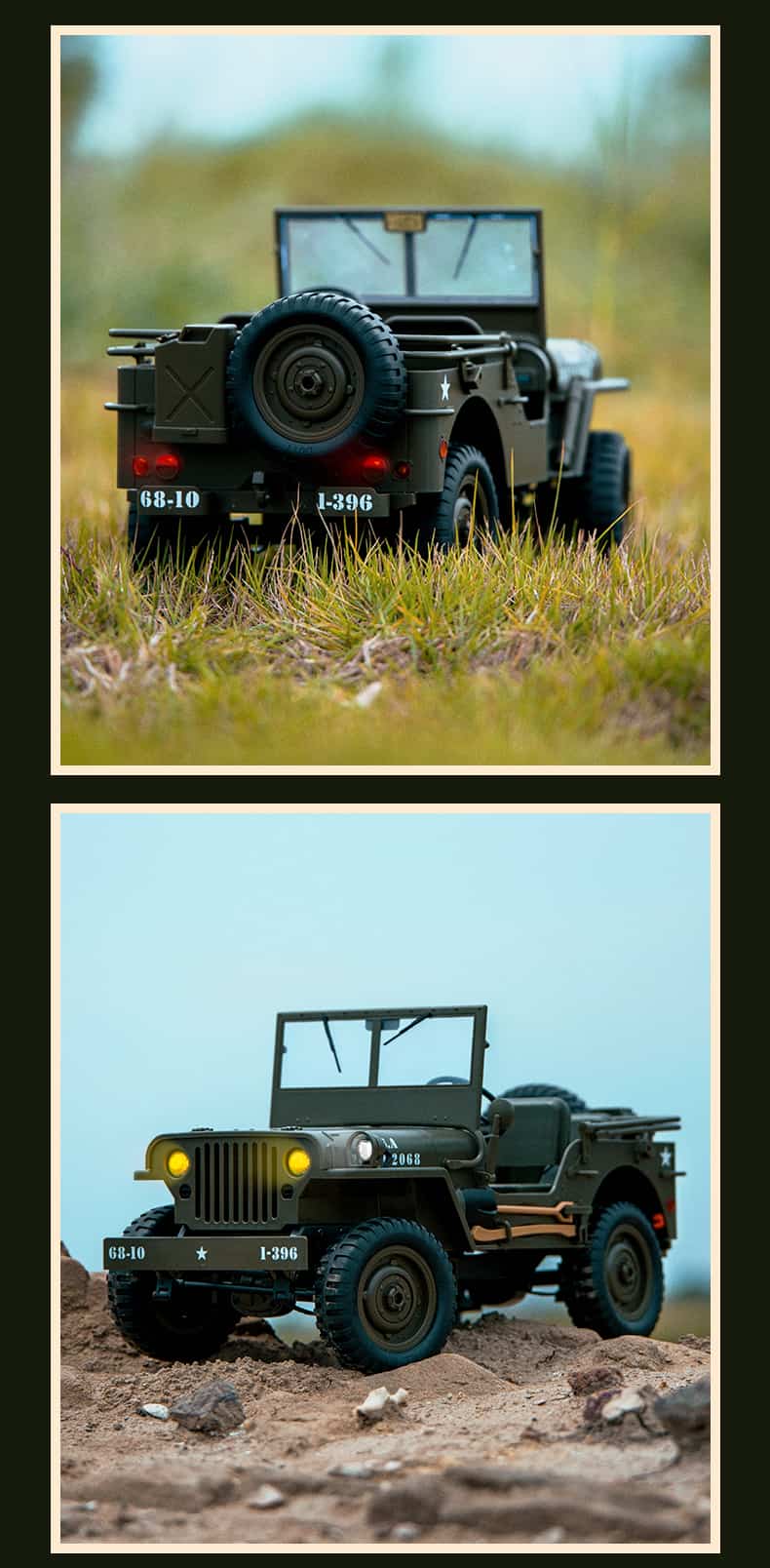 JJRC C8815 / 1/10 Scale 4WD RC Fun Car Willys Model