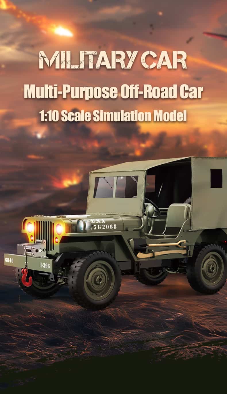JJRC C8815 / 1/10 Scale 4WD RC Fun Car Willys Model
