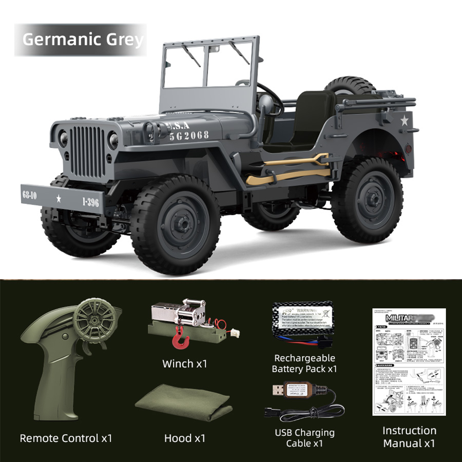 JJRC C8815 / 1/10 Scale 4WD RC Fun Car Willys Model
