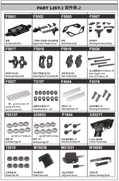 JJRC C8828 Standard Parts