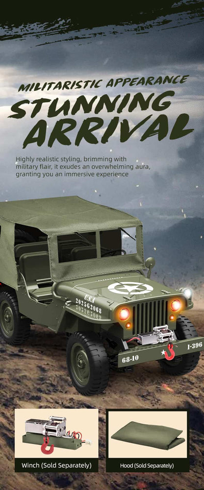JJRC C8815 / 1/10 Scale 4WD RC Fun Car Willys Model
