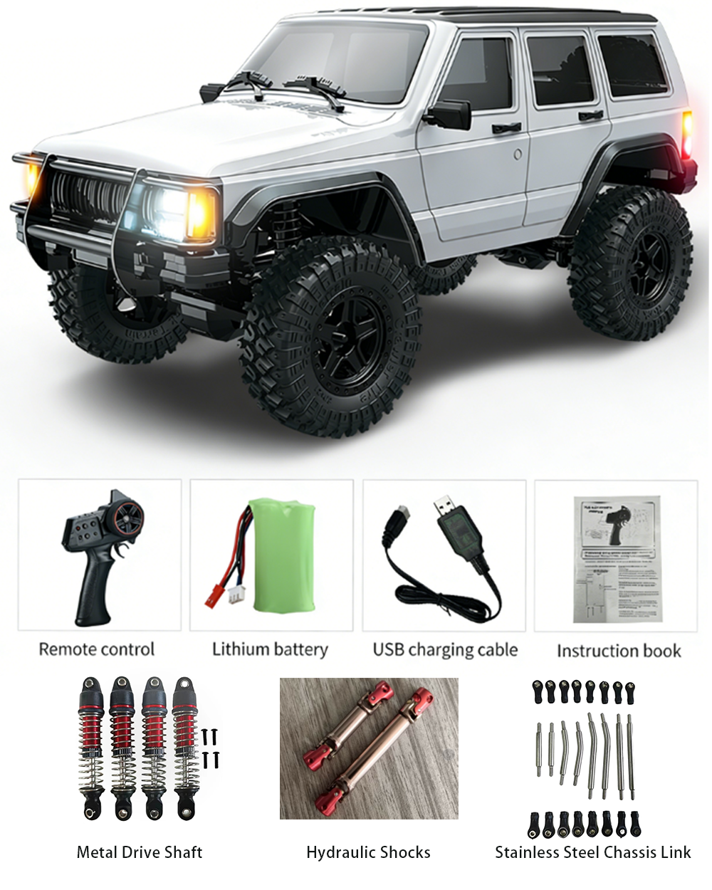 JJRC / C8809 / 1/18 Scale 4WD RC Crawler Off-Road Climbing Truck
