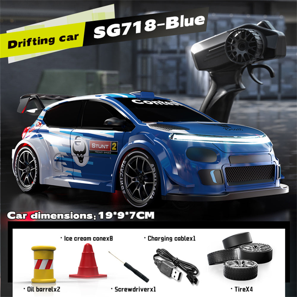 ZLL SG718 RTR 1/24 2.4G 4WD Drift RC Car Mini LED Light Remote Control High Speed On-Road Racing Vehicle Model Boys Gifts Toys