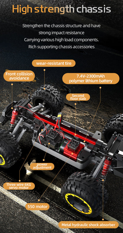 ZLL SG110 PRO 4WD 2.4GHz 1:10 Scale Carbon Brush RC Car Carbon Brush High Speed Off-road Remote Control Car
