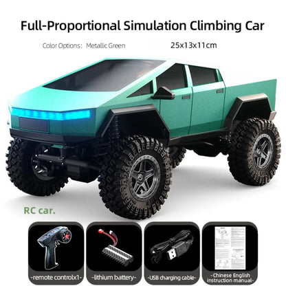 JJRC C8818 RC Crawler Car - 1/18 Scale Full Proportional Cyber Shell 4 WD Off-Road Vehicle