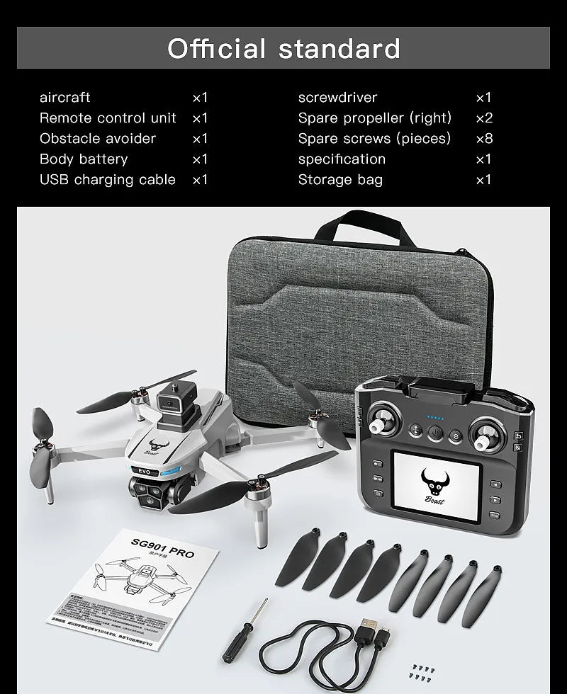 ZLL SG901PRO rc drone mini Quadcopter professional drones gps FPV racing drone with 4k camera Remote control aircraft Avoiding Obstacle