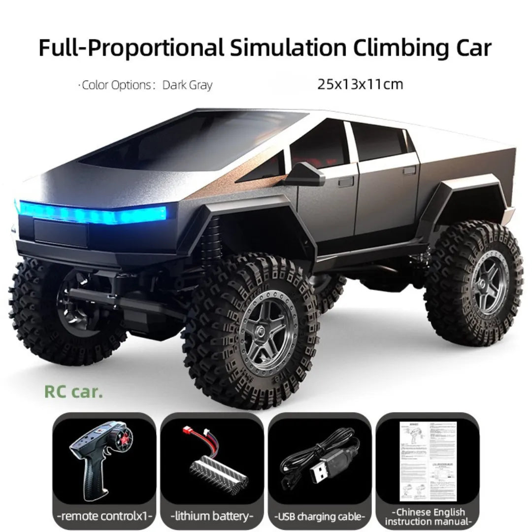 JJRC C8818 RC Crawler Car - 1/18 Scale Full Proportional Cyber Shell 4 WD Off-Road Vehicle