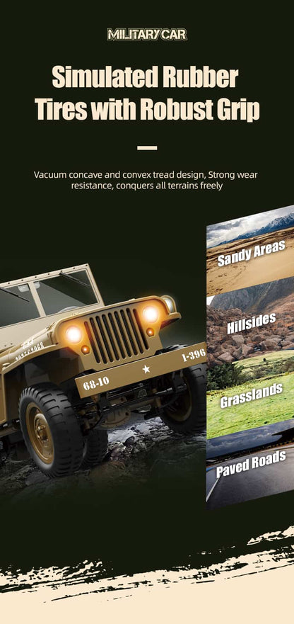 JJRC C8815 / 1/10 Scale 4WD RC Fun Car Willys Model