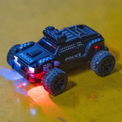 Turbo Racing 1:76 C82 2.4GHz RC Off-Road Truck Car RTR Fully Proportional Steering Police Car - Makerfire