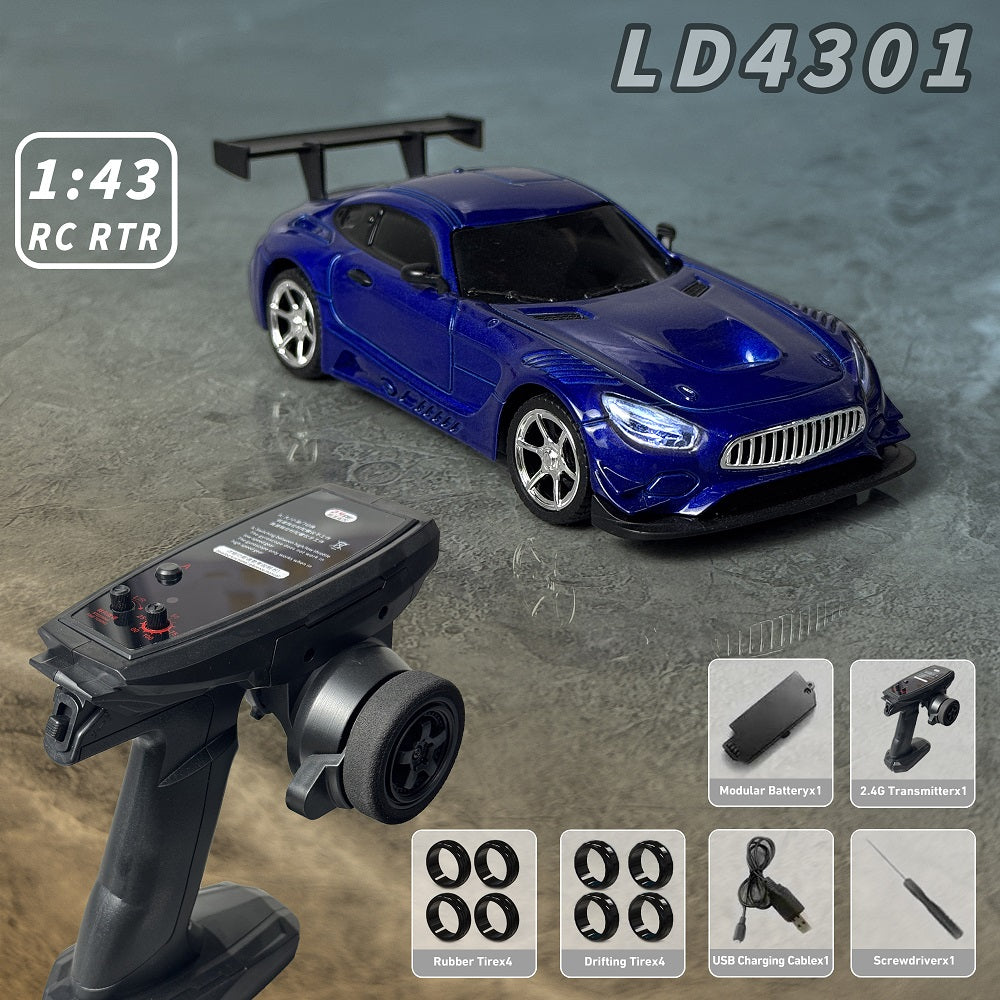 LDRC LD4301 1:43 Mini 4WD Full Proportion RC Drifting Car RTR with Gyro 2.4G Remote Control
