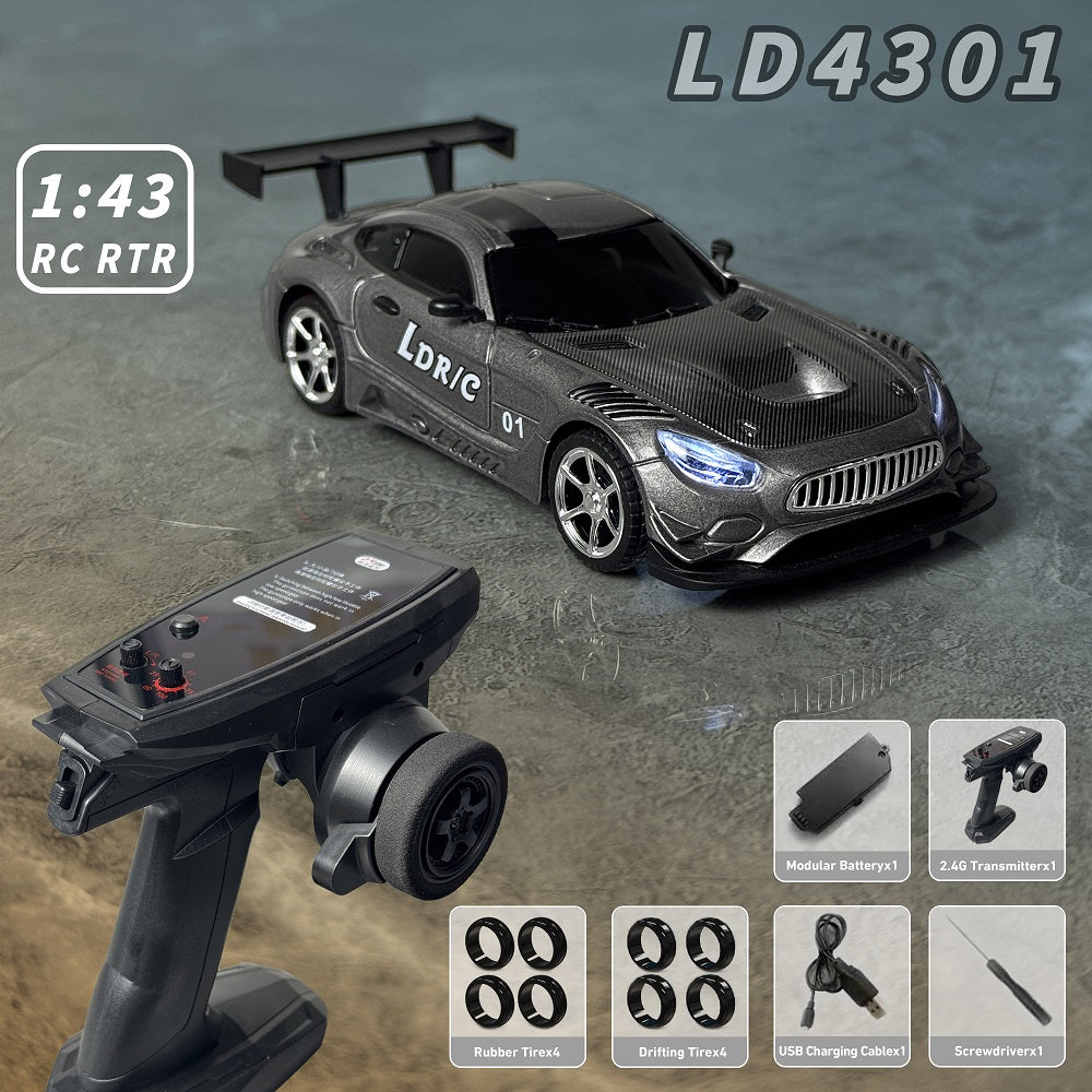 LDRC LD4301 1:43 Mini 4WD Full Proportion RC Drifting Car RTR with Gyro 2.4G Remote Control