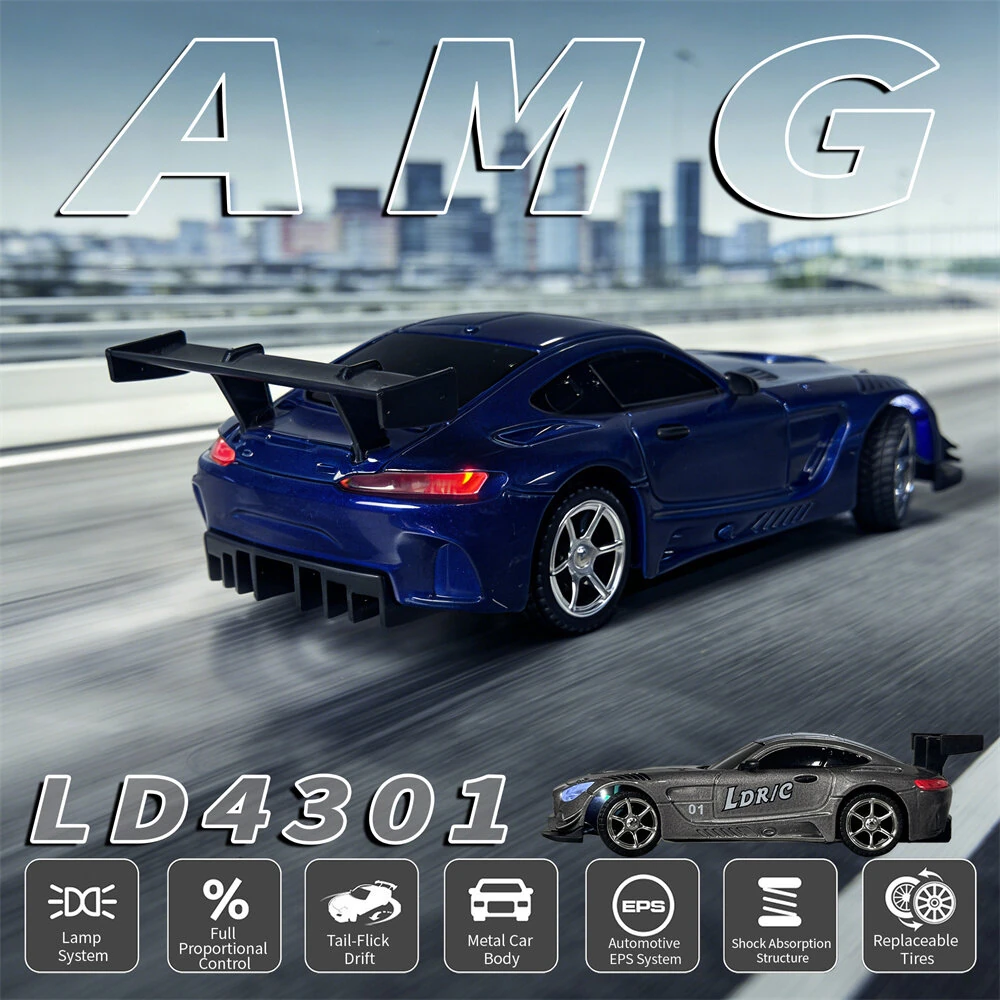 LDRC LD4301 1:43 Mini 4WD Full Proportion RC Drifting Car RTR with Gyro 2.4G Remote Control