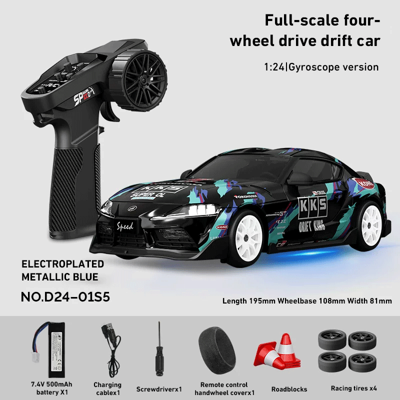 Hstar D24 1:24 Mini 4WD Full Proportional RC Drift Car RTR 25KM/H