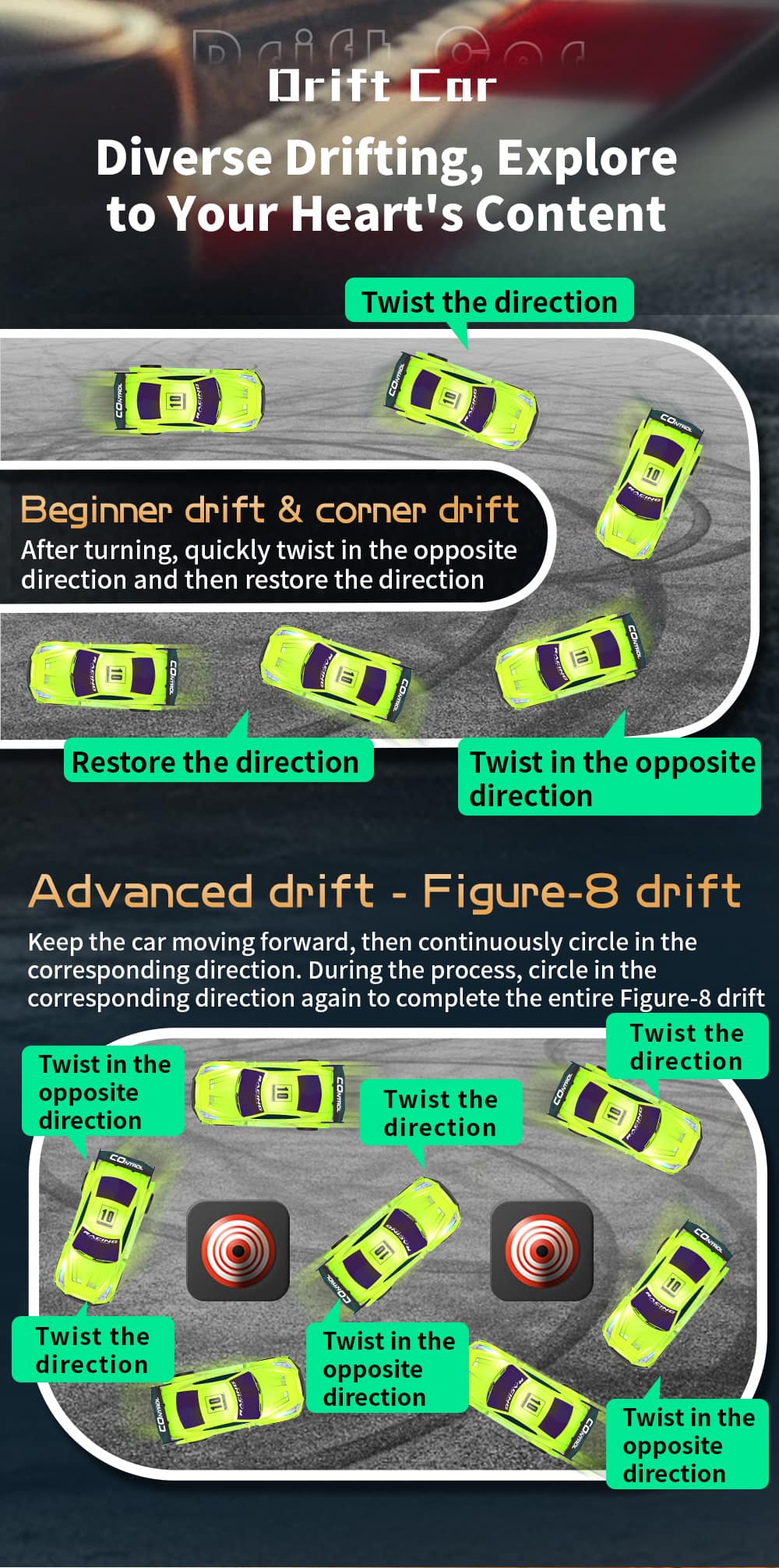 JJRC Q228 / Drift RC Car Indoor Racing Toy
