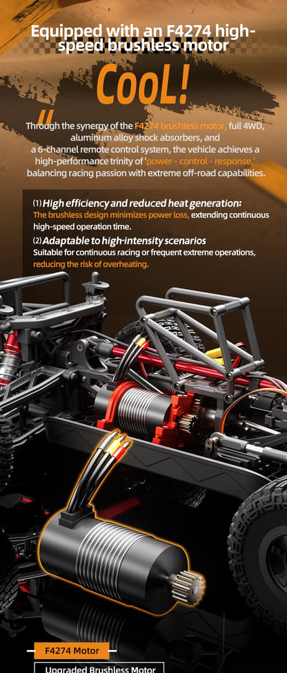 JJRC C8822 / 1/7 Scale 4WD RC Truck High Speed Baja Off Road Car