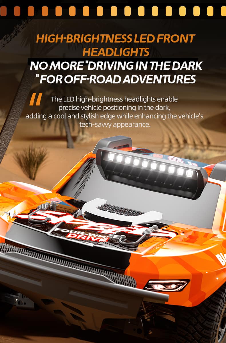 JJRC C8822 / 1/7 Scale 4WD RC Truck High Speed Baja Off Road Car