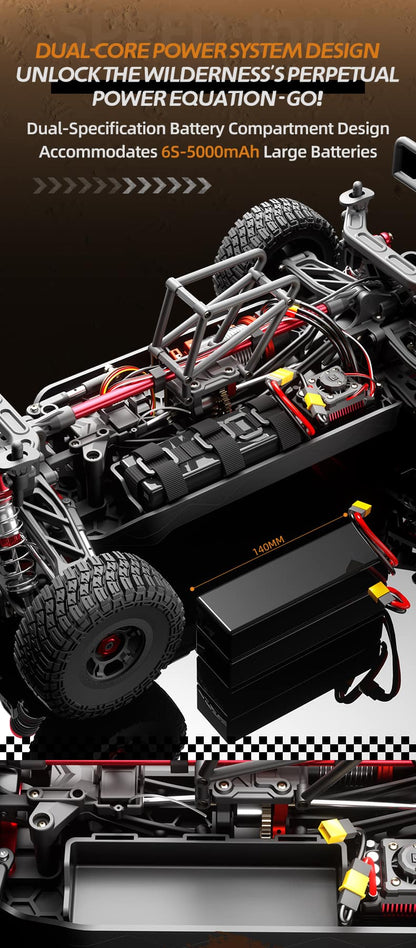 JJRC C8822 / 1/7 Scale 4WD RC Truck High Speed Baja Off Road Car