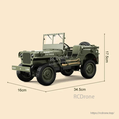 JJRC C8815 1/10 WILLYS JEEP RC Car, JJRC C8815 Willys Jeep RC car with 4WD and LED lights.
