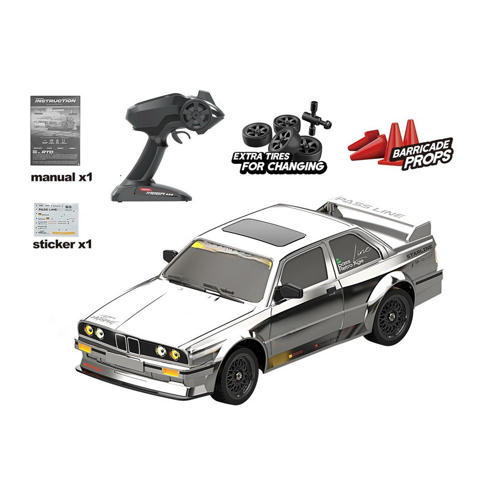 KAMTOM DC162A 1/16 4WD Drift RC Car, 50km/h, ESP Gyro, LED Lights