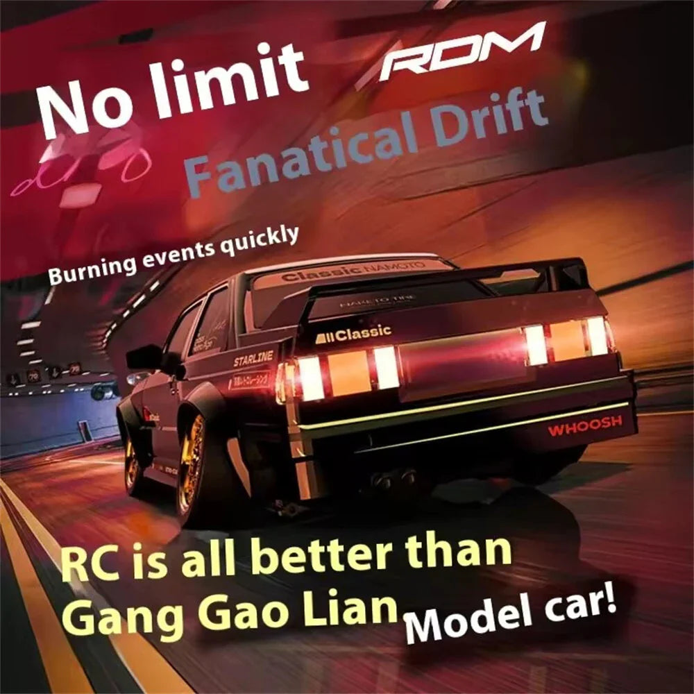 KAMTOM DC162A 1/16 4WD Drift RC Car, 50km/h, ESP Gyro, LED Lights