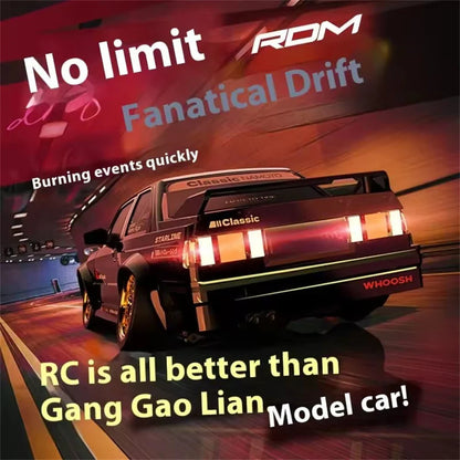 KAMTOM DC162A 1/16 4WD Drift RC Car, 50km/h, ESP Gyro, LED Lights
