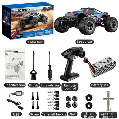KFPLAN KF10 1/10 Brushless RC Car-50km/h, 4WD, High-Speed Performance