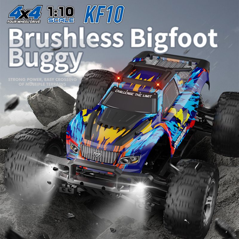 KFPLAN KF10 1/10 Brushless RC Car-50km/h, 4WD, High-Speed Performance
