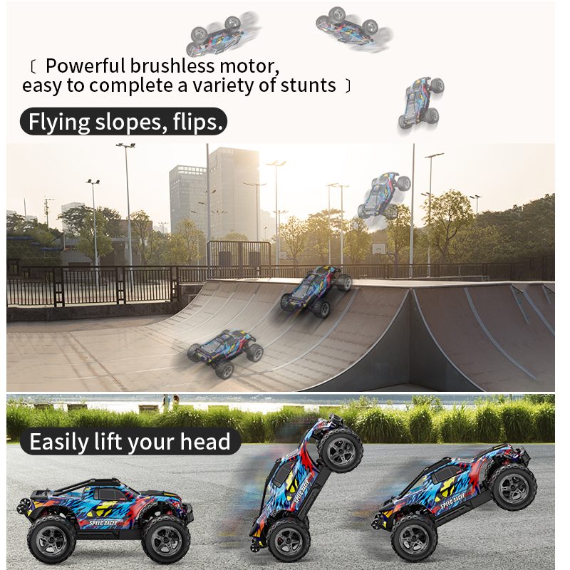 KFPLAN KF10 1/10 Brushless RC Car-50km/h, 4WD, High-Speed Performance
