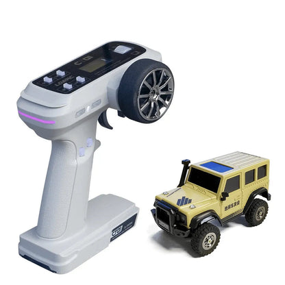 LDARC X43 Mini Rock Crawler - 1/43 Scale Full-Time 4WD RC Car, RTR Desktop Off-Roader - Makerfire