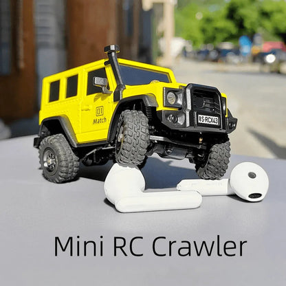 LDARC X43 Mini Rock Crawler - 1/43 Scale Full-Time 4WD RC Car, RTR Desktop Off-Roader - Makerfire