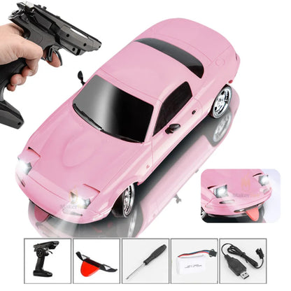 2025 - LDRC 1804 Pro - RC Drift Car RTR RWD Gyro  1/18 Mazda MX-5 1500mAh Battery LED Lights Alloy Body