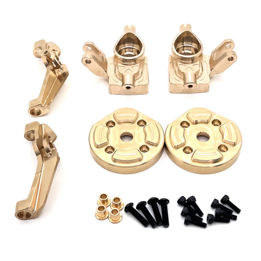 MJX Hyper Go H12Y/H12Y+ Upgrade Kit Brass Front axle steering cup C-type seat Gear cover counterweight