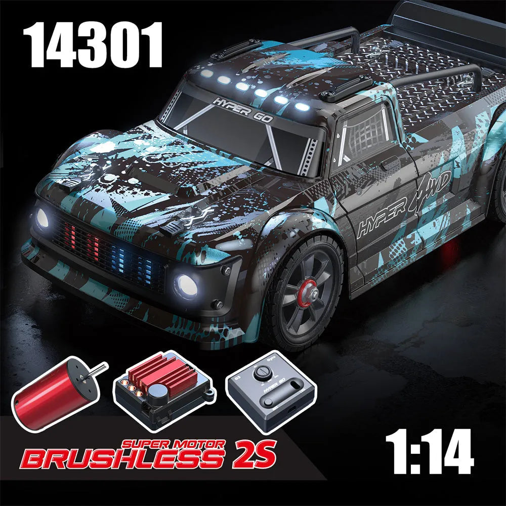 MJX HYPER GO 14301 14302 1/14 2.4G 42km/h Sport Drift RC Car Brushless High Speed Vehicle Models - Makerfire
