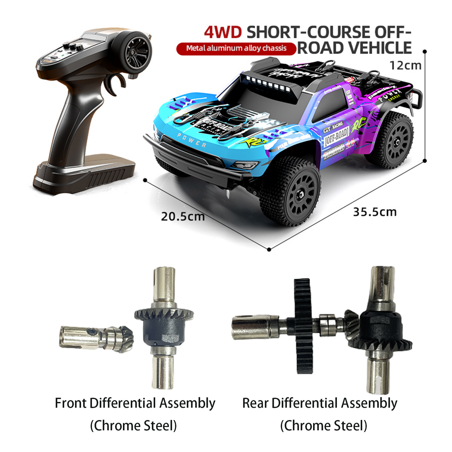 JJRC Q130-C 1/14 Scale 4WD RC Road Car