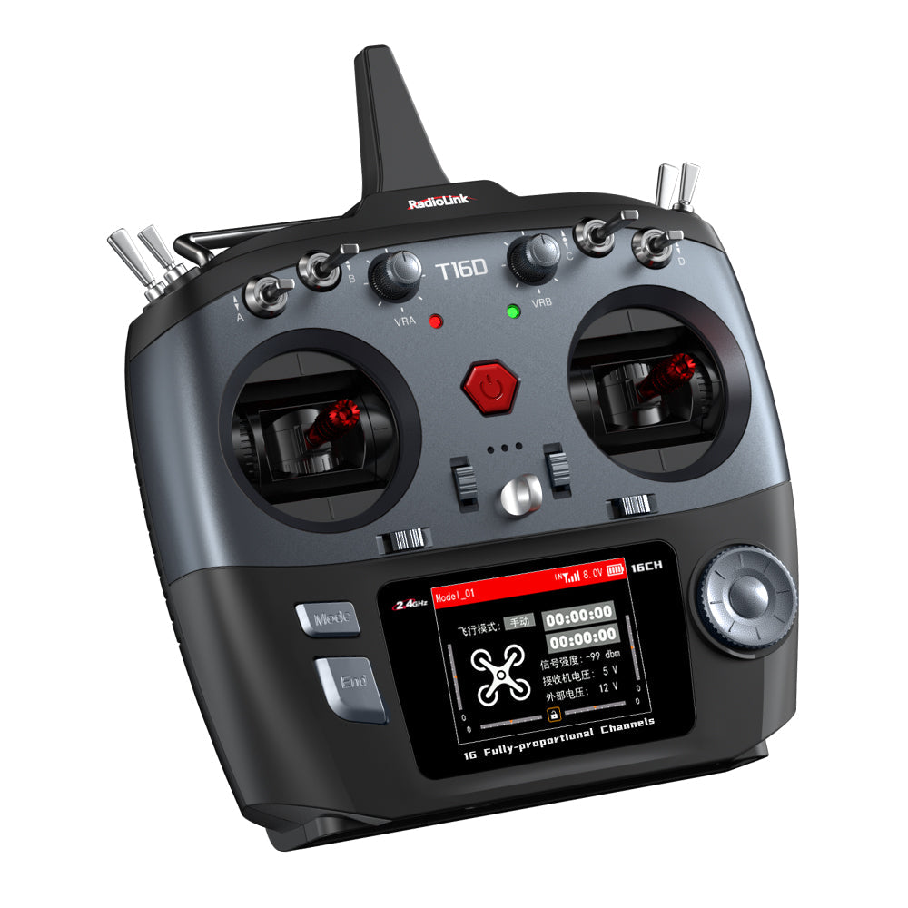RadioLink T16D 16-Channel 2.4GHz RC Transmitter-Precision Control for Air, Land, and Water Models