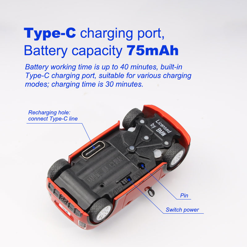 Turbo Racing 1/76 Scale BMW Mini Cooper Licensed Hobby Grade 2WD RTR RC Drift Car