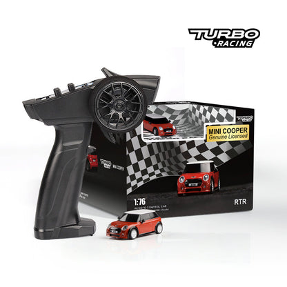 Turbo Racing 1/76 Scale BMW Mini Cooper Licensed Hobby Grade 2WD RTR RC Drift Car