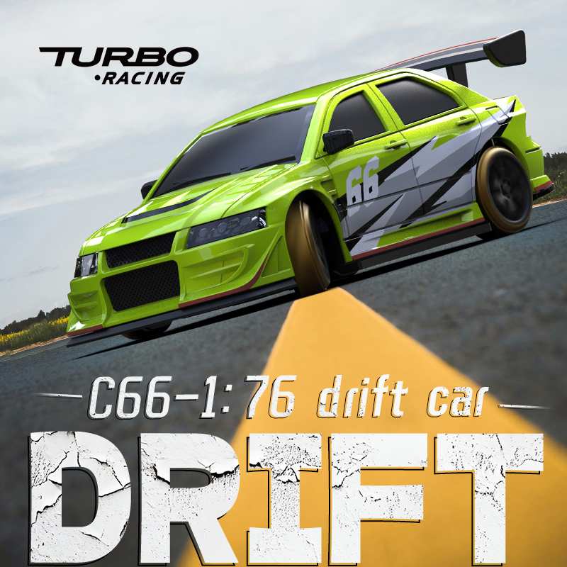 Turbo Racing C66 1:76  Mini Micro RTR RC Drift Car with Gyro