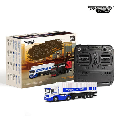 Turbo Racing 1:76 C50 Remote Control Semi Truck Trailer RC Truck - Makerfire