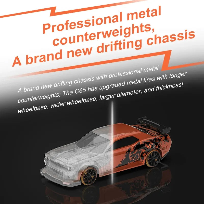 Turbo Racing C65 Limited Edition/ Standard Edition 1/76 Full Proportional RTR RC Drift Car with Gyro