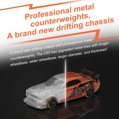 Turbo Racing C65 Limited Edition/ Standard Edition 1/76 Full Proportional RTR RC Drift Car with Gyro